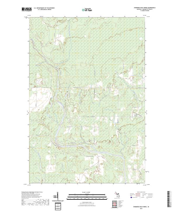 USGS Topographic Map – Swimming Hole Creek