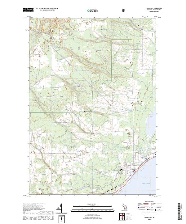 USGS Topographic Map – Tawas City