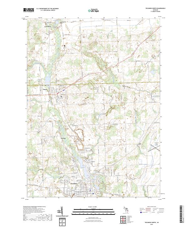 USGS Topographic Map – Tecumseh North