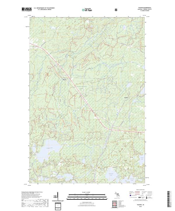 USGS Topographic Map – Thayer