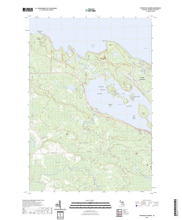 USGS Topographic Map – Thompsons Harbor