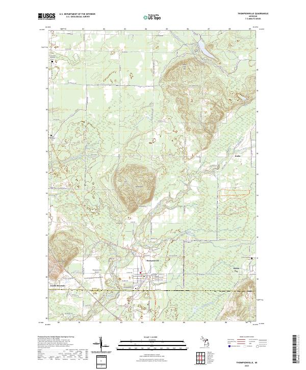 USGS Topographic Map – Thompsonville