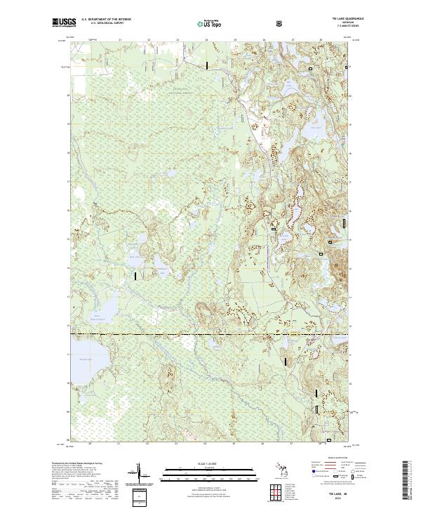 USGS Topographic Map – Tie Lake