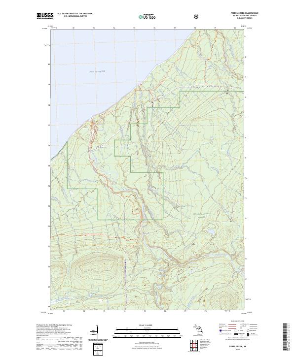 USGS Topographic Map – Tiebel Creek