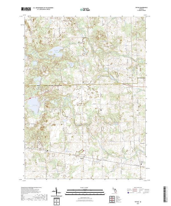 USGS Topographic Map – Tipton