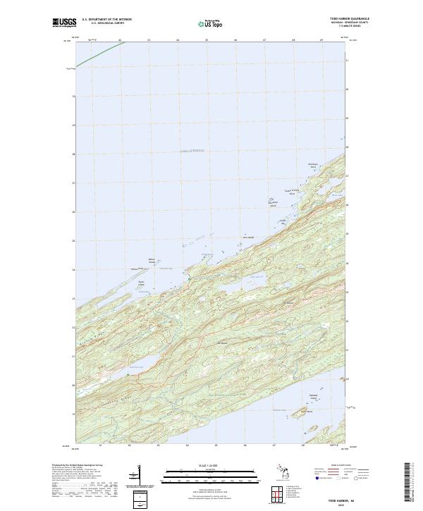 USGS Topographic Map – Todd Harbor