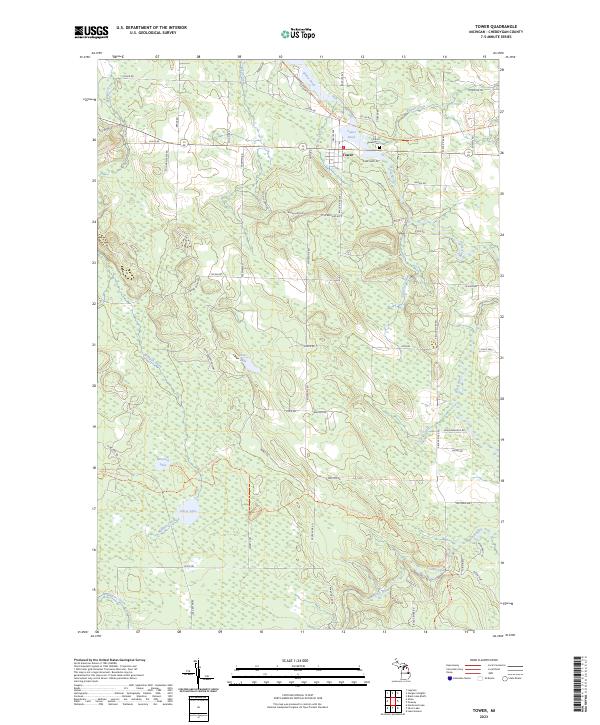USGS Topographic Map – Tower