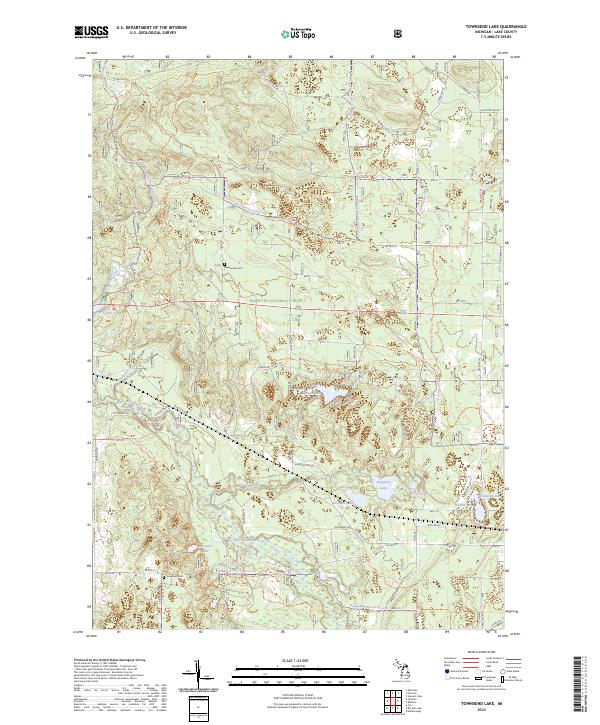 USGS Topographic Map – Townsend Lake