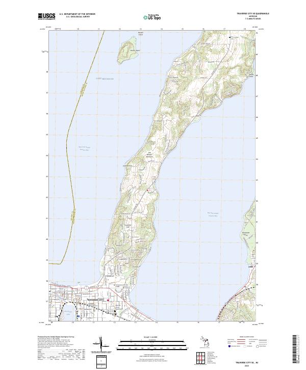 USGS Topographic Map – Traverse City SE