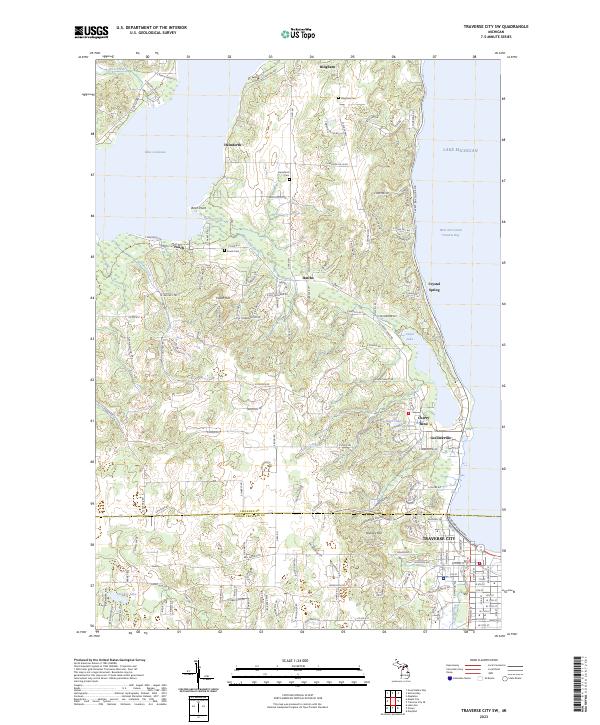 USGS Topographic Map – Traverse City SW