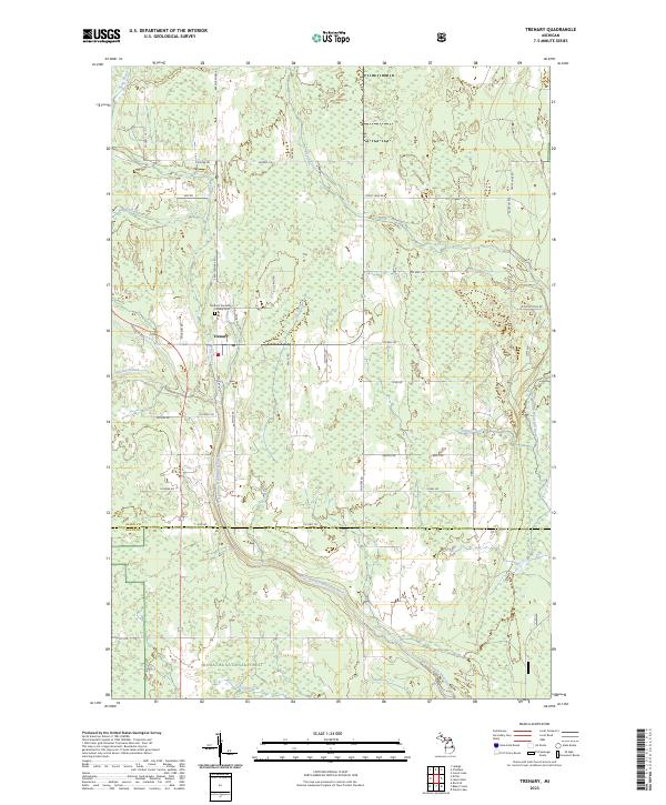 USGS Topographic Map – Trenary
