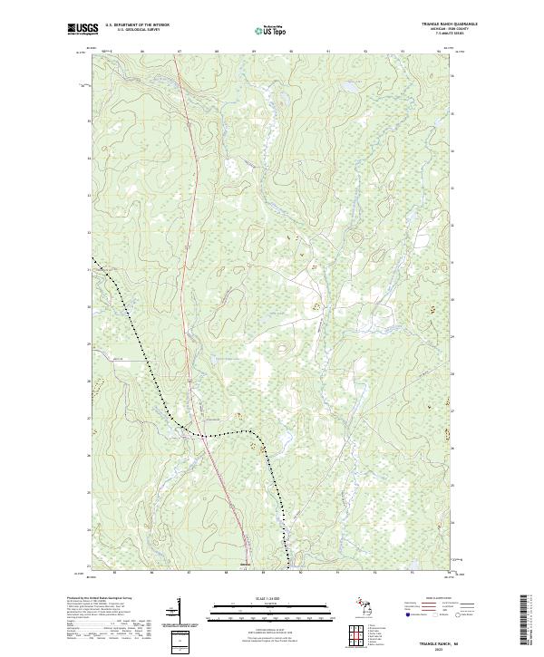 USGS Topographic Map – Triangle Ranch