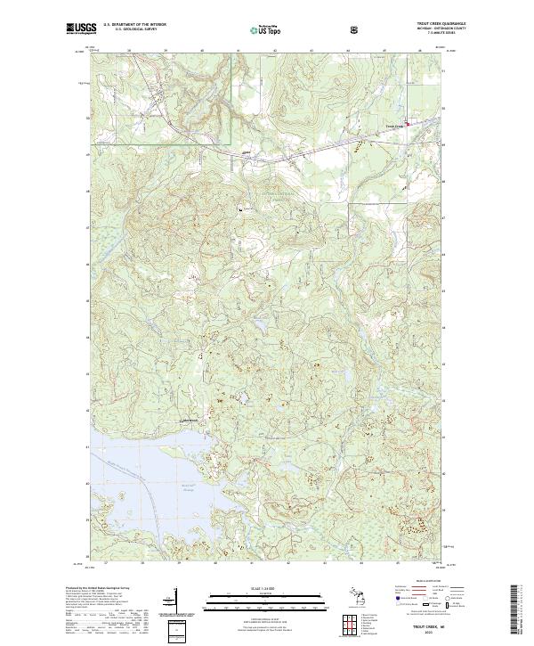 USGS Topographic Map – Trout Creek