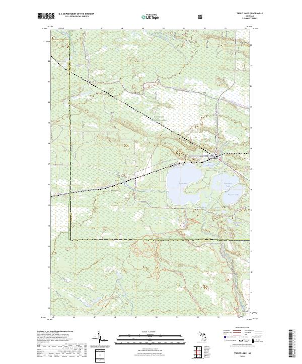 USGS Topographic Map – Trout Lake