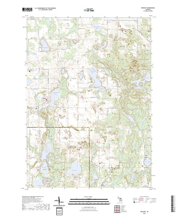 USGS Topographic Map – Trufant