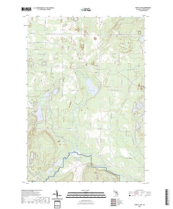 USGS Topographic Map – Turtle Lake