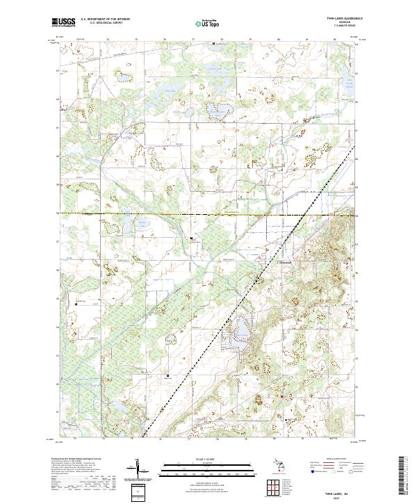 USGS Topographic Map – Twin Lakes