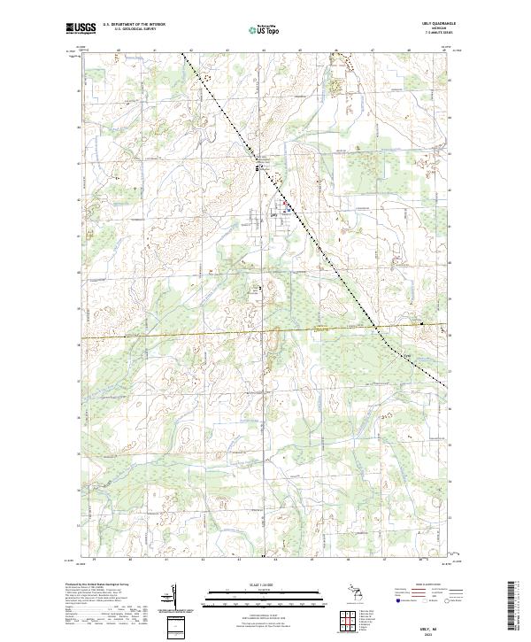 USGS Topographic Map – Ubly