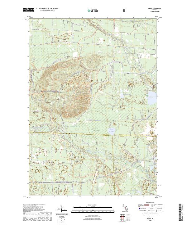 USGS Topographic Map – Udell