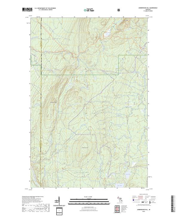 USGS Topographic Map – Underwood Hill
