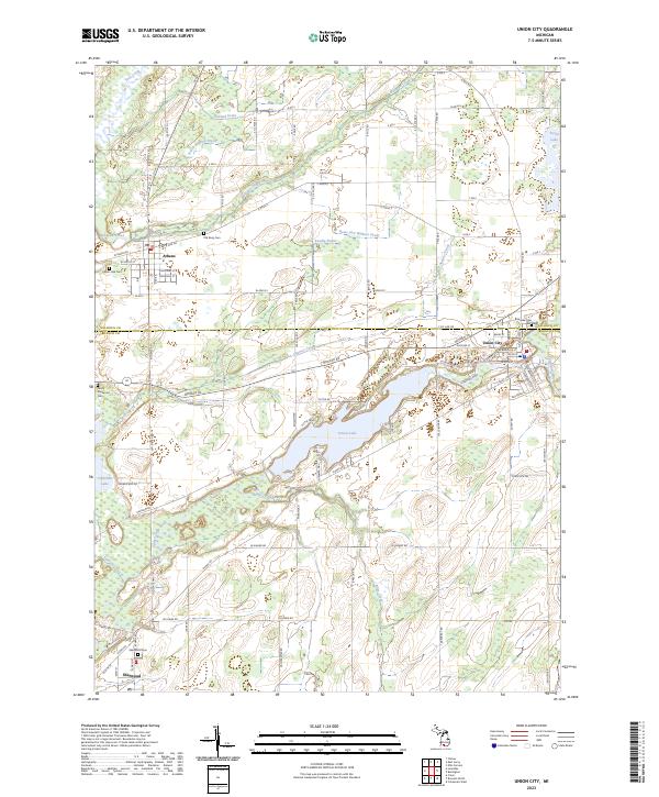 USGS Topographic Map – Union City