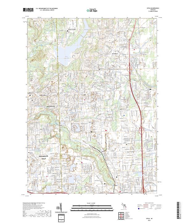 USGS Topographic Map – Utica