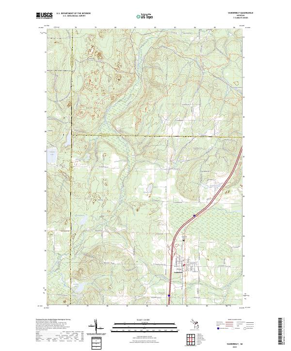USGS Topographic Map – Vanderbilt