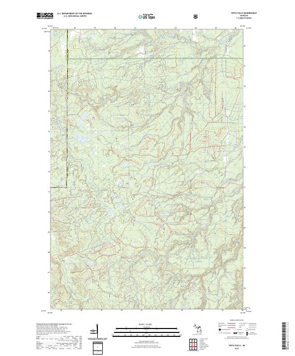 USGS Topographic Map – Vista Falls