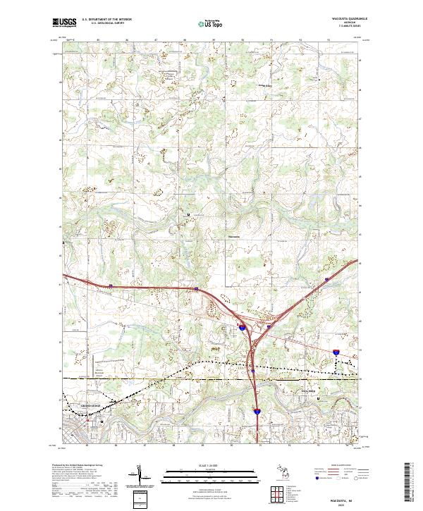 USGS Topographic Map – Wacousta