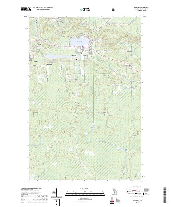 USGS Topographic Map – Wakefield