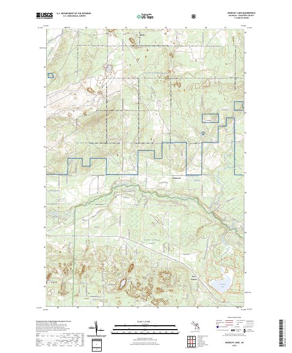USGS Topographic Map – Wakeley Lake