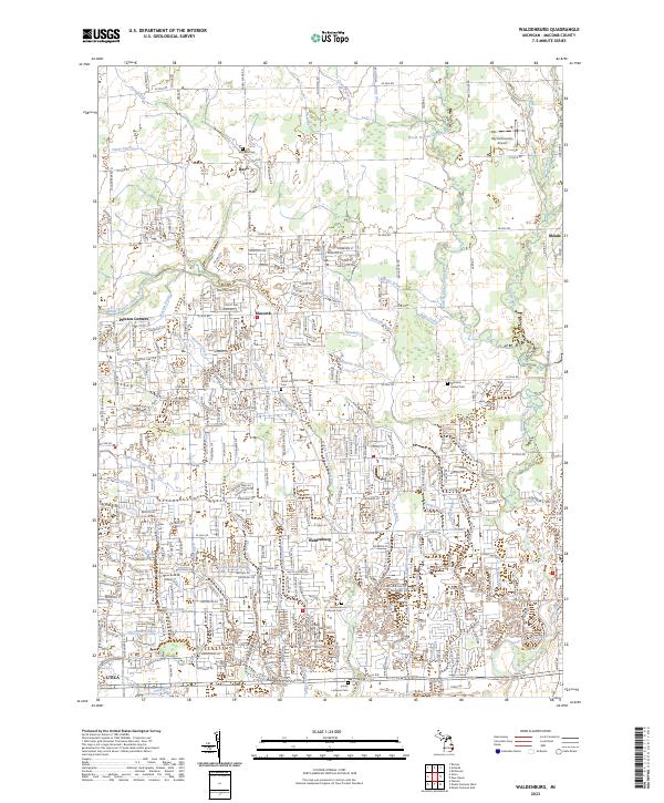 USGS Topographic Map – Waldenburg