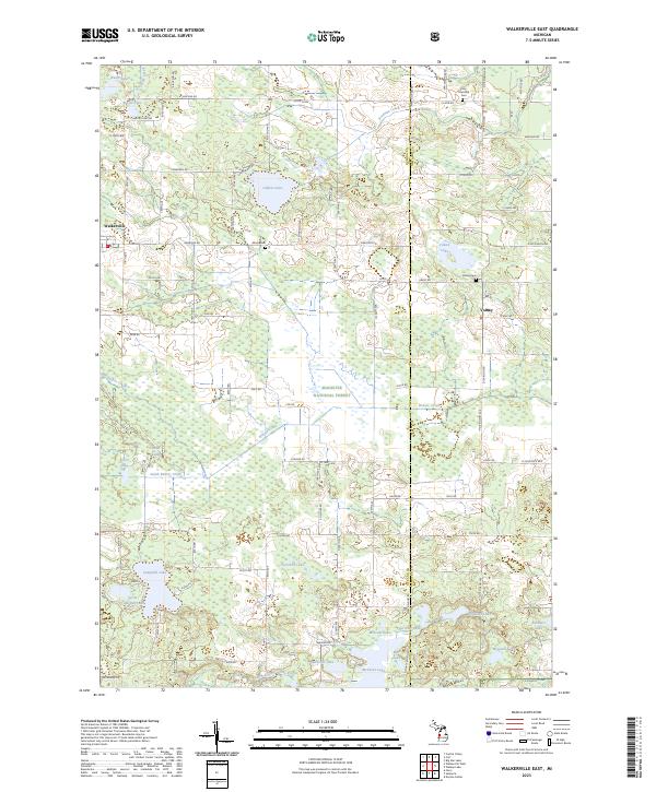 USGS Topographic Map – Walkerville East