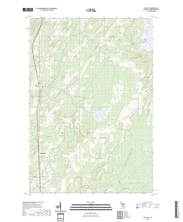 USGS Topographic Map – Wallace