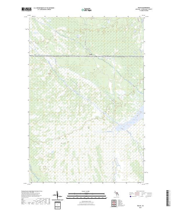 USGS Topographic Map – Walsh