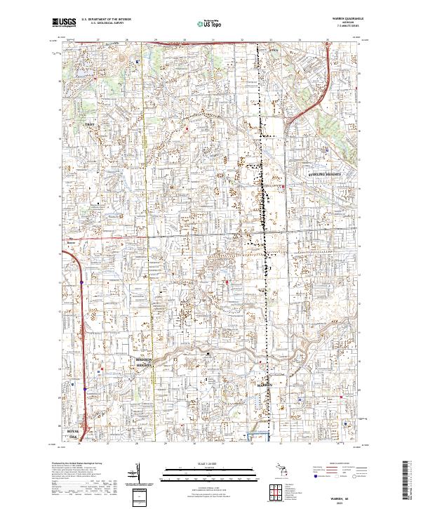USGS Topographic Map – Warren