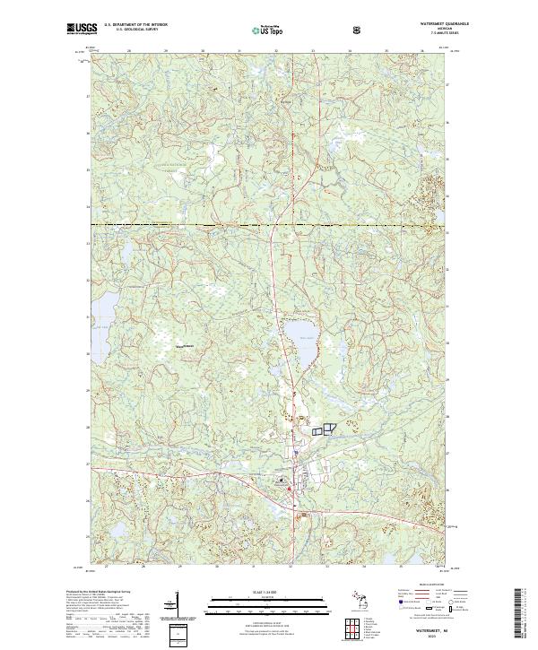 USGS Topographic Map – Watersmeet