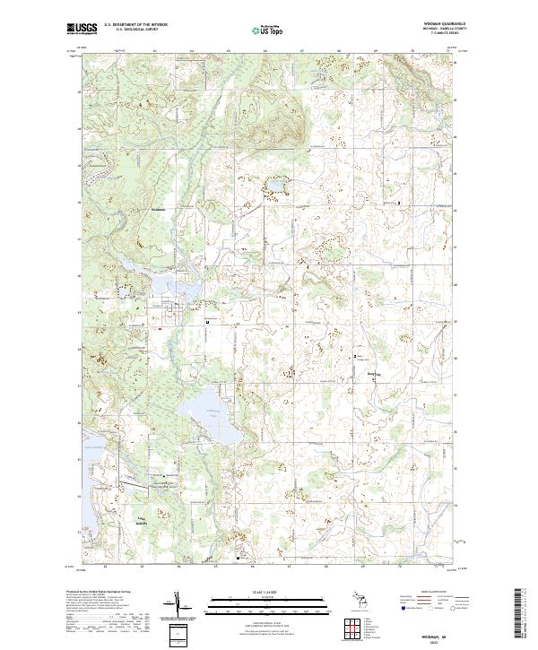USGS Topographic Map – Weidman