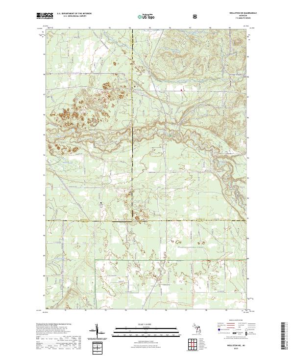 USGS Topographic Map – Wellston NE