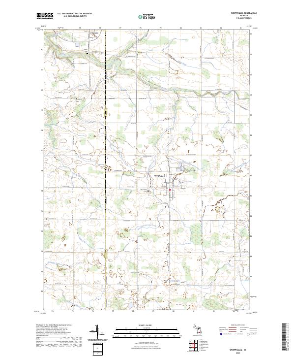 USGS Topographic Map – Westphalia