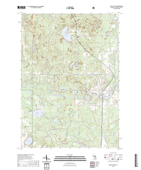 USGS Topographic Map – White Cloud