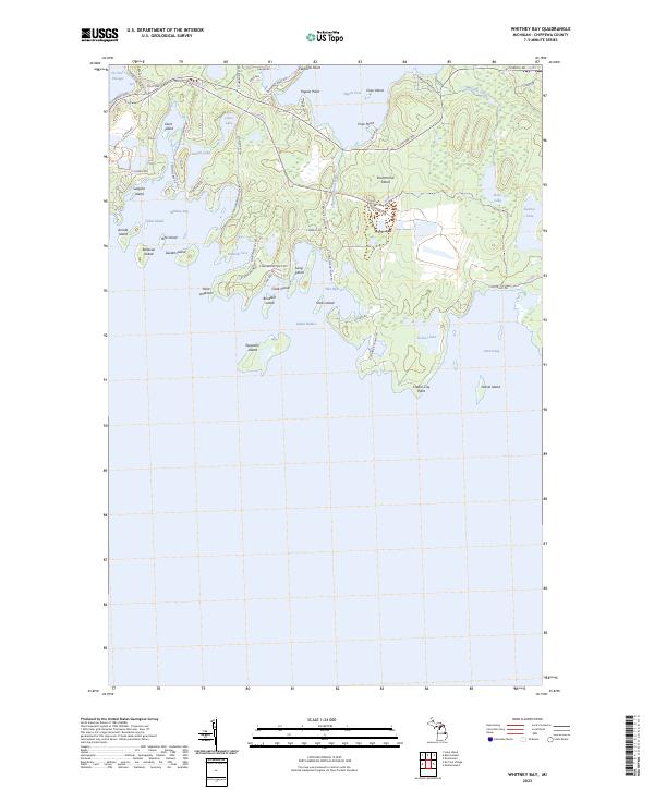 USGS Topographic Map – Whitney Bay