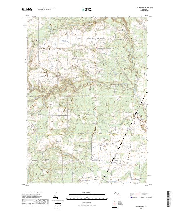 USGS Topographic Map – Whittemore