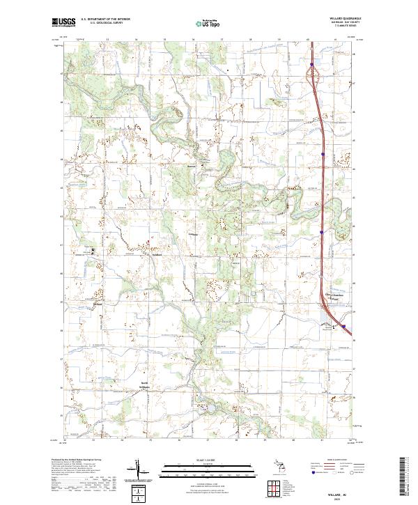USGS Topographic Map – Willard