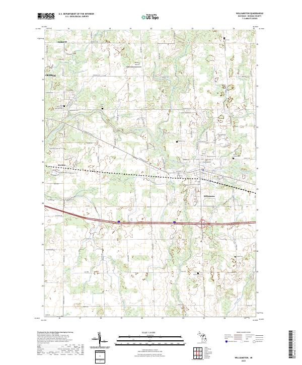 USGS Topographic Map – Williamston