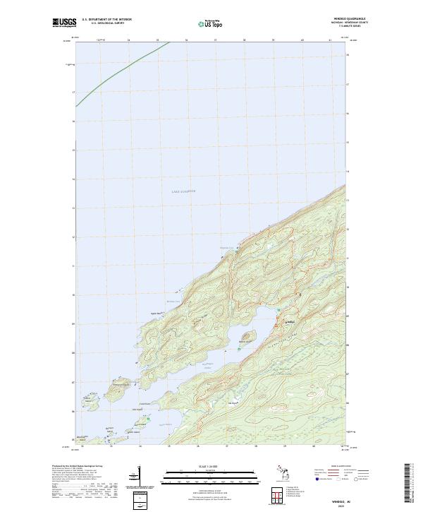 USGS Topographic Map – Windigo