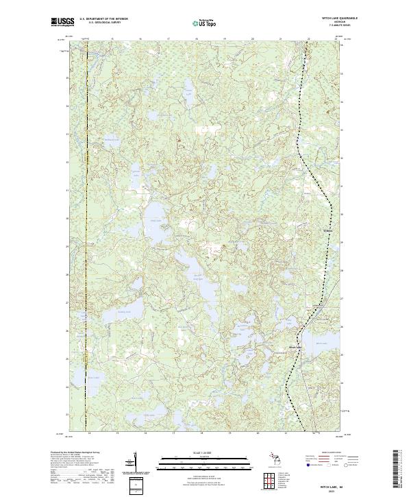USGS Topographic Map – Witch Lake