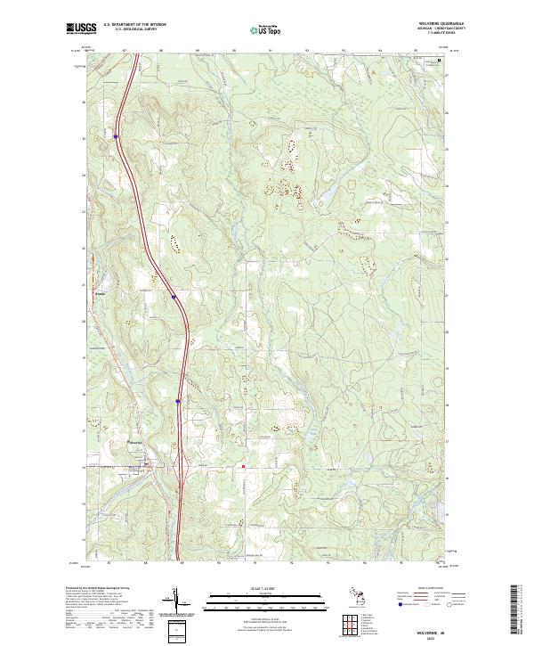 USGS Topographic Map – Wolverine