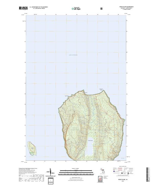 USGS Topographic Map – Wood Island