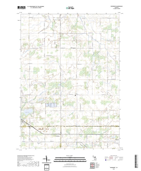 USGS Topographic Map – Woodbury